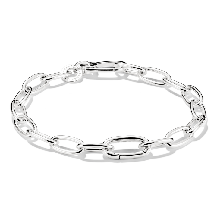 Charm bracelet with Connect link Silver