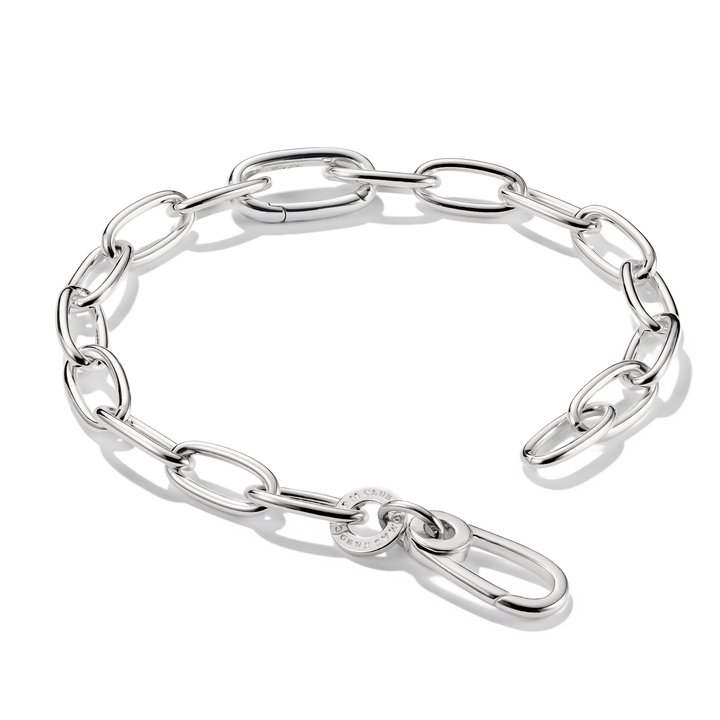 Charm bracelet with Connect link Silver