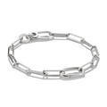 Connect Charm bracelet paperclip Silver
