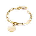 Connect Charm bracelet Paperclip Gold