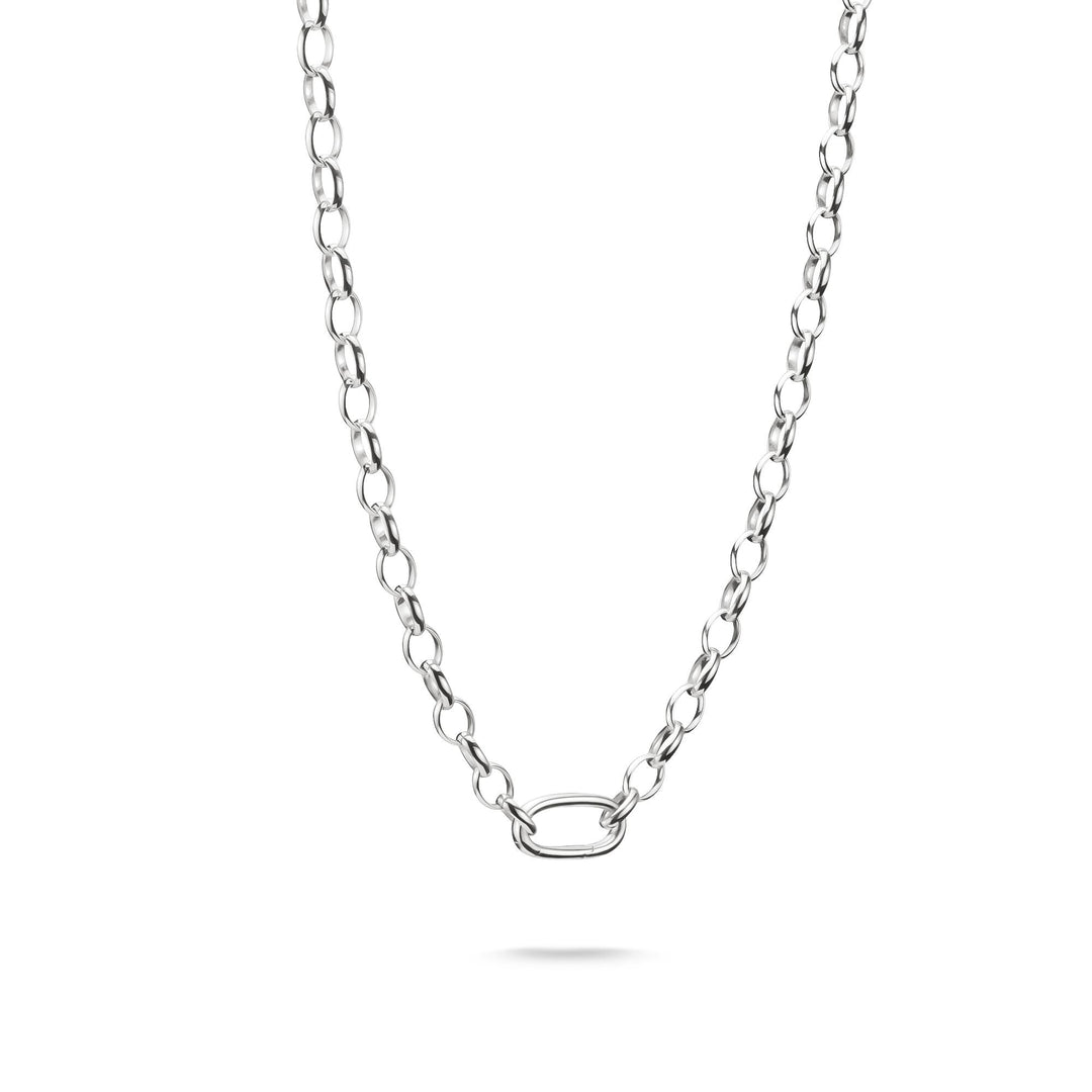 THOMAS SABO Silver-Plated Charm Club Bracelet with Connect Link
