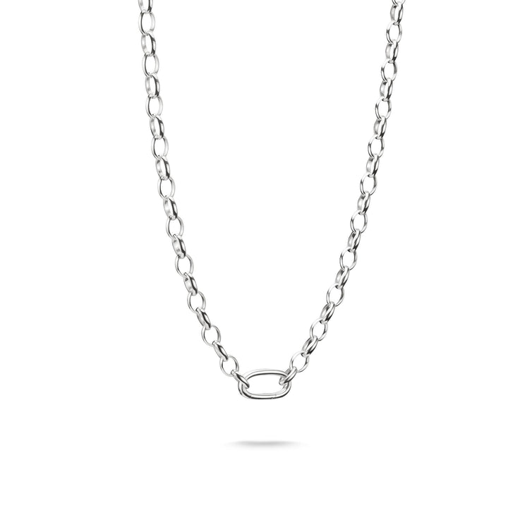 THOMAS SABO Silver-Plated Charm Club Bracelet with Connect Link