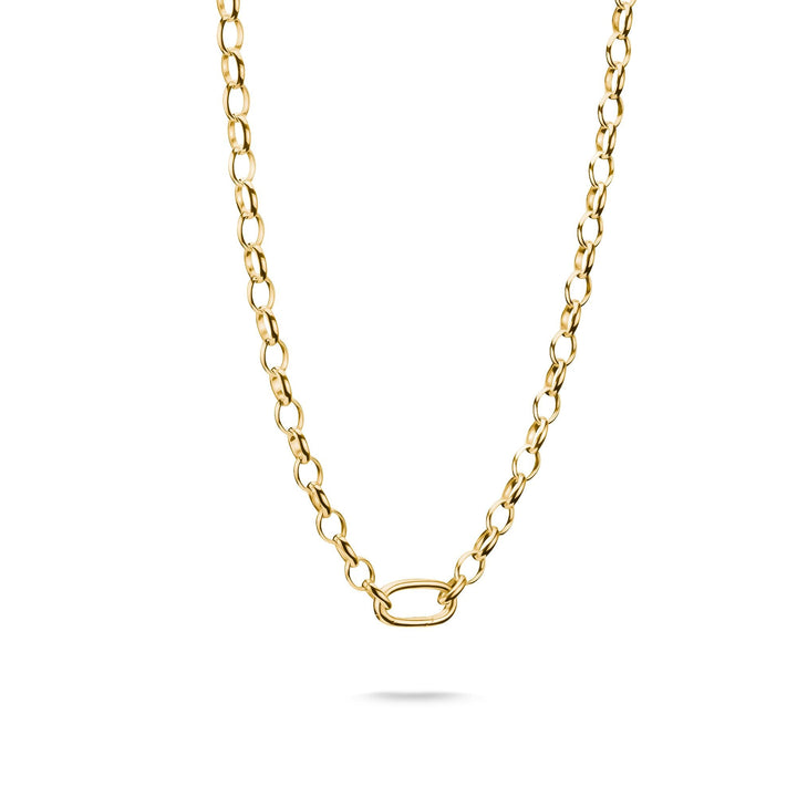 THOMAS SABO Gold-Tone Stainless Steel Charm Club Necklace