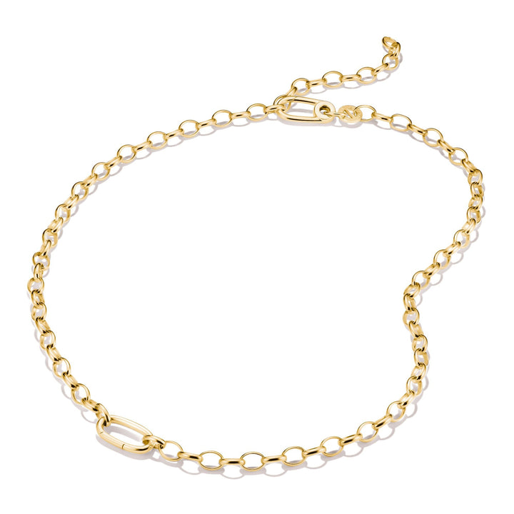 THOMAS SABO Gold-Tone Stainless Steel Charm Club Necklace
