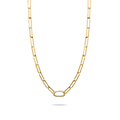 Connect Charm necklace paperclip Gold