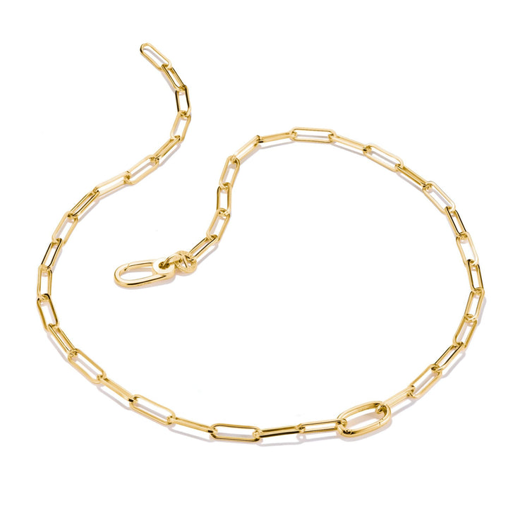 THOMAS SABO Gold-Tone Stainless Steel Charm Club Paperclip Bracelet