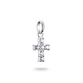 Charm pendant cross with white stones Connect  | The Jewellery Boutique Australia