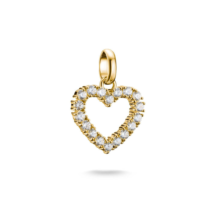 Charm pendant heart with white stones Connect  | THOMAS SABO Australia