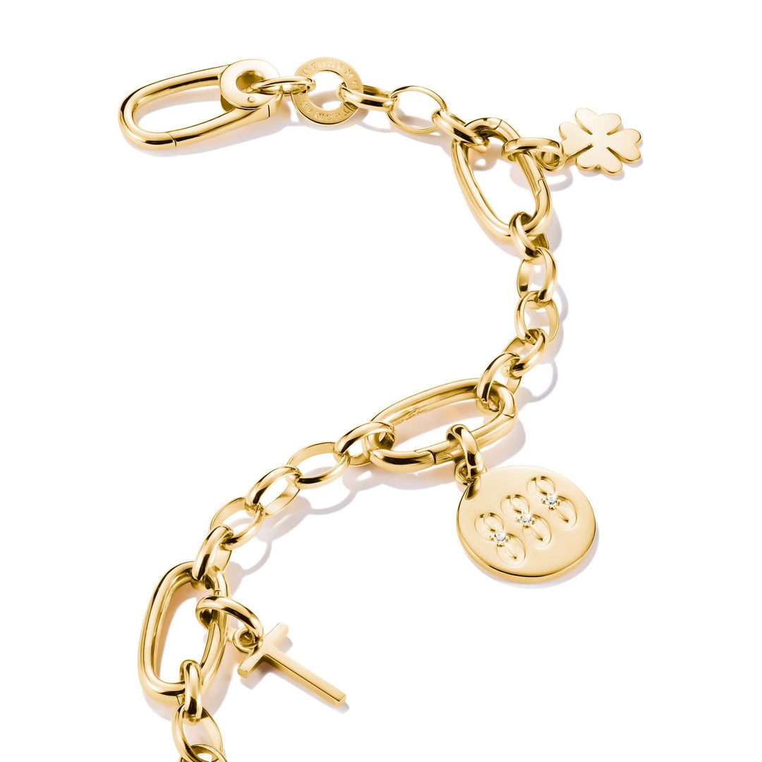 Connect Charm angel number 888 with stones Gold