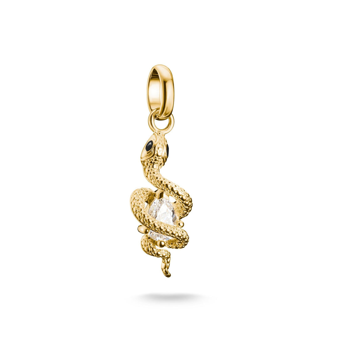 Charm pendant snake with stone Connect  | The Jewellery Boutique Australia