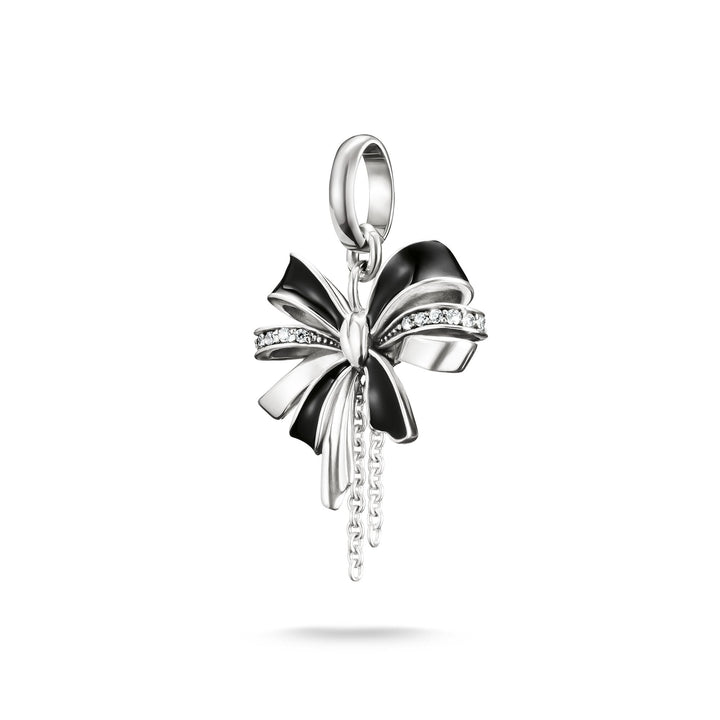 Charm pendant bow black Connect  | The Jewellery Boutique Australia