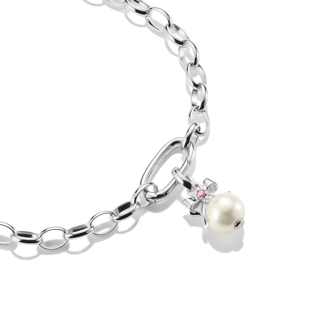 Charm Pendant Pearl with Bow Connect |The Jewellery Boutique Australia