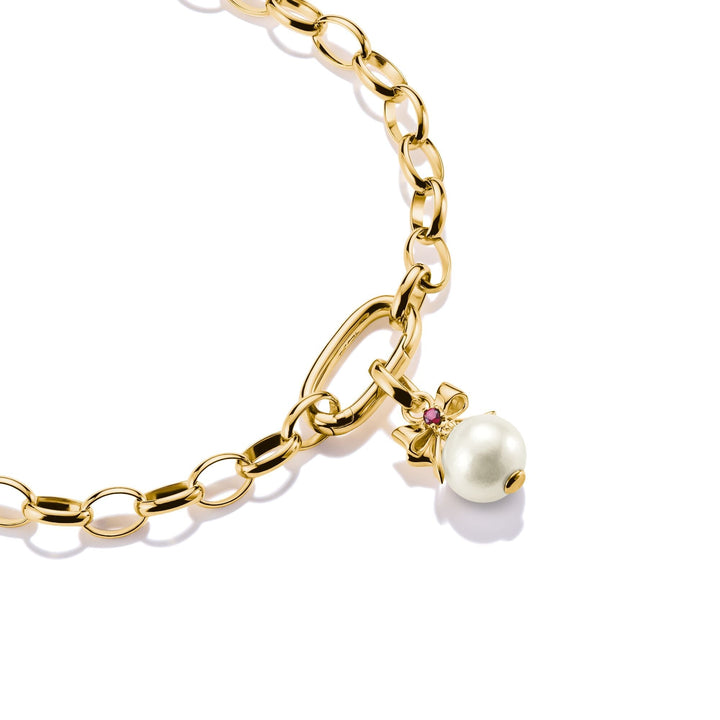 Charm Pendant Pearl with Bow Connect |The Jewellery Boutique Australia