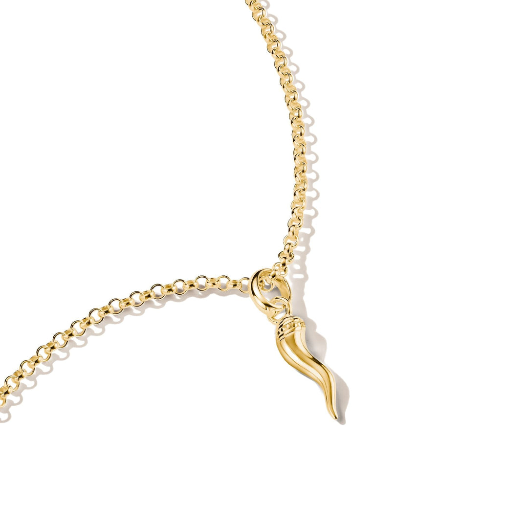 THOMAS SABO Gold-Plated Cornicello Horn Charm