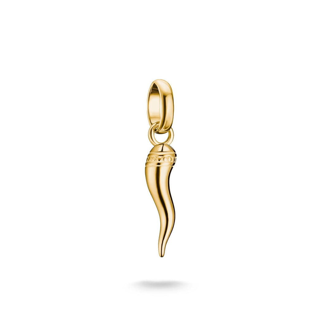THOMAS SABO Gold-Plated Cornicello Horn Charm