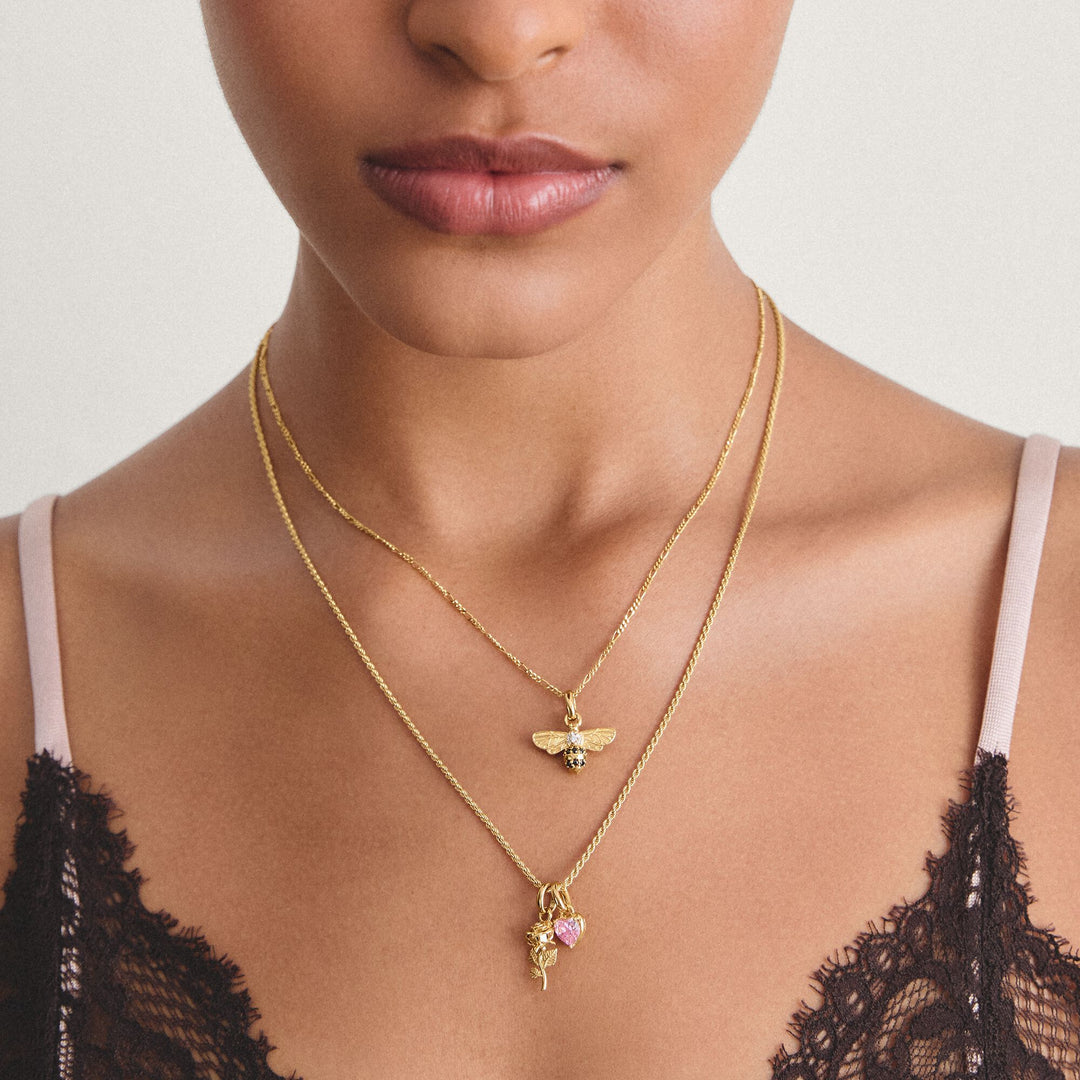 THOMAS SABO Gold-Plated January Birthstone Charm