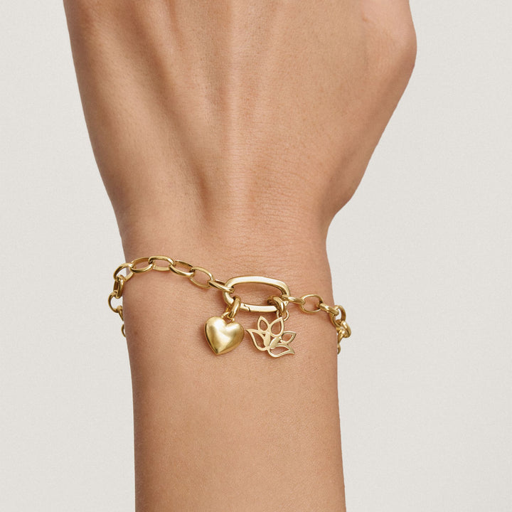 THOMAS SABO Gold-Plated Heart Charm