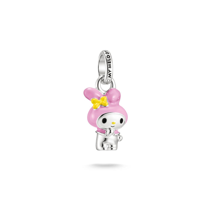 THOMAS SABO Hello Kitty My Melody Connect Charm with Yellow Bow, Silver-Plated