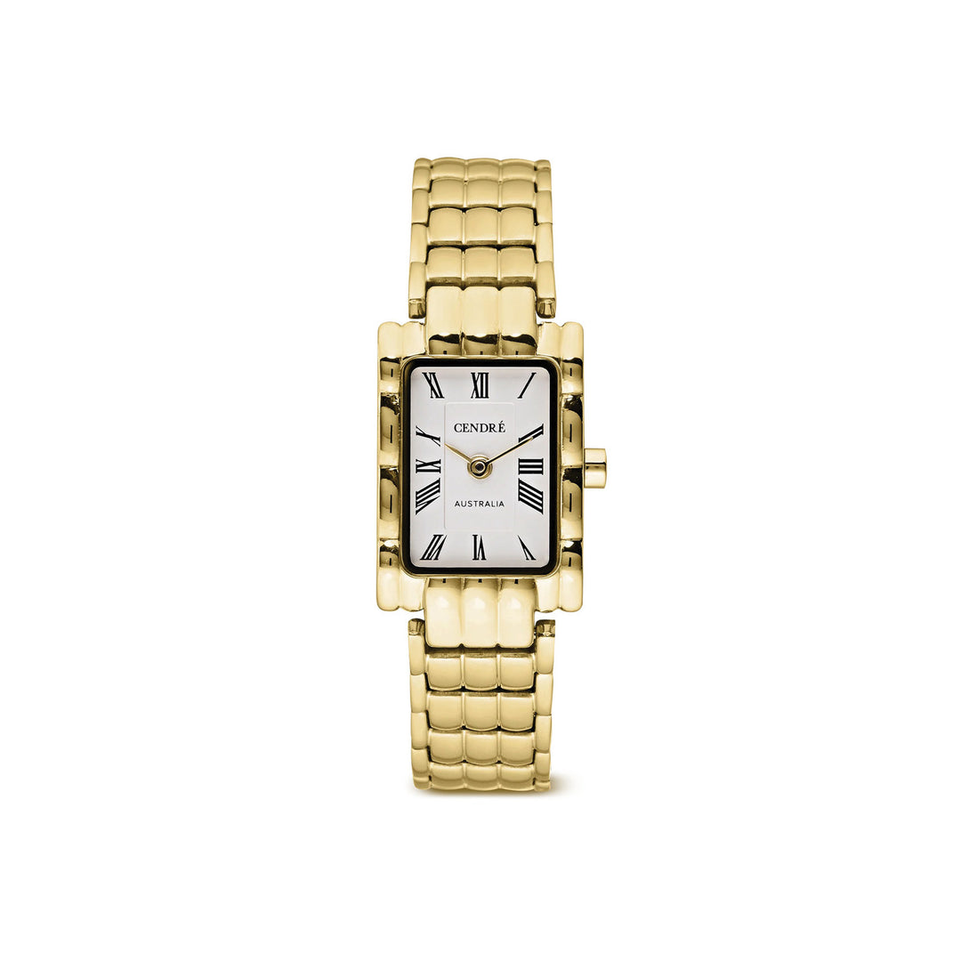Mila Watch | White | 14K Gold
