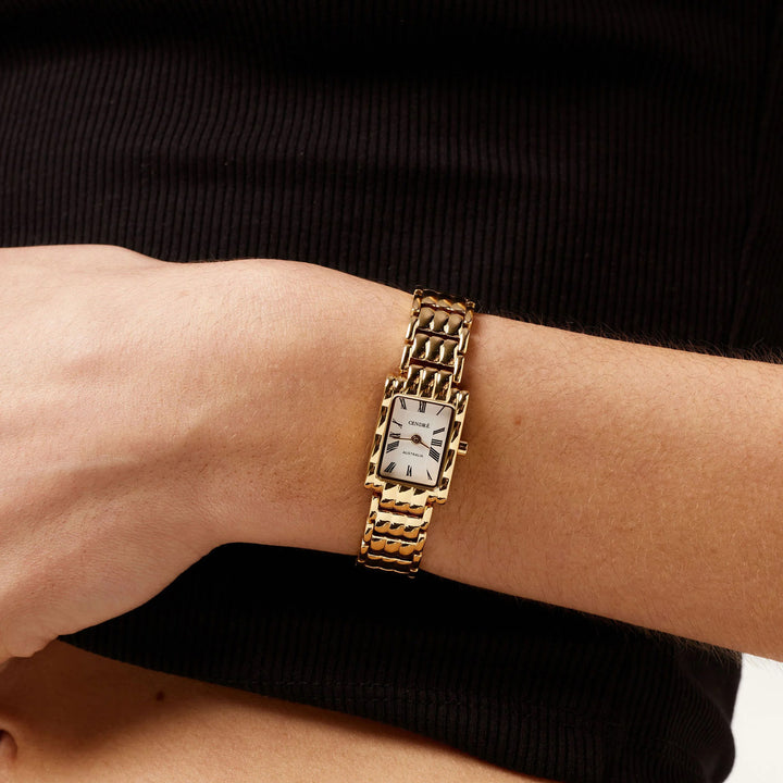 Mila Watch | White | 14K Gold