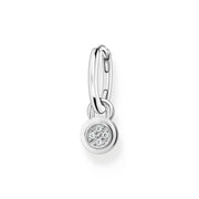 THOMAS SABO Single Hoop Earring with Stones and Eyelet for Charms