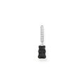 Single hoop earring with black Goldbears pendant & zirconia | The Jewellery Boutique
