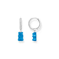 THOMAS SABO x HARIBO: Silver Creole Blueberry Blue Goldbear (Single Hoop)