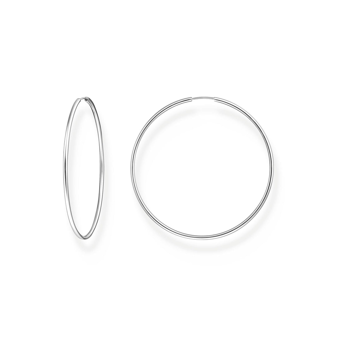 THOMAS SABO Large hoop earrings silver