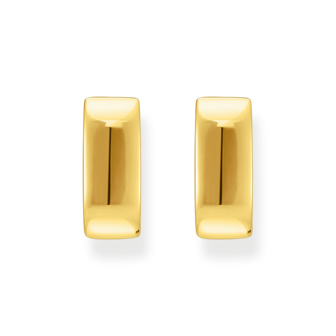 Hoop earrings in angular shape Medium