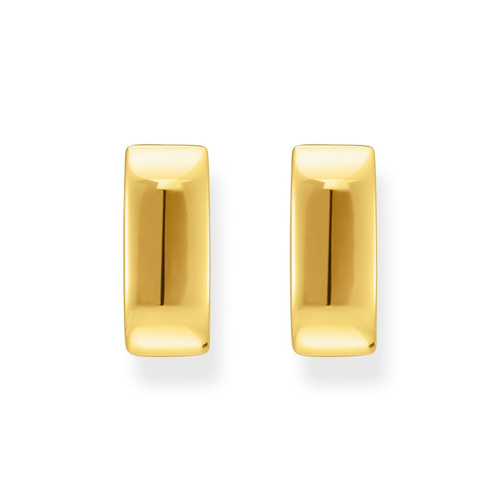 Hoop earrings in angular shape Medium