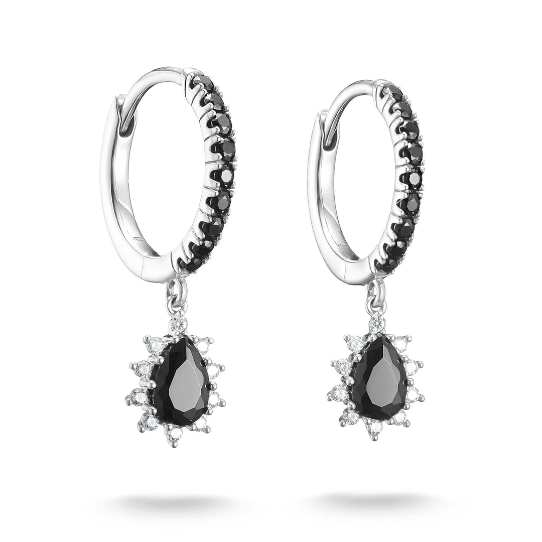 THOMAS SABO Hoop Earrings with Pendant Zirconia True Romance