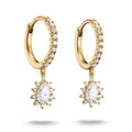 Hoop earrings with zirconia in teardrop shape | THOMAS SABO Australia