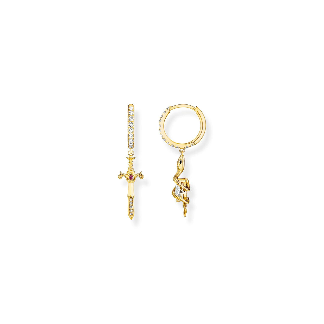 Hoop earrings with pendant Tempting Romance | The Jewellery Boutique