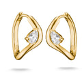Hoop earrings with zirconia in teardrop shape | THOMAS SABO Australia