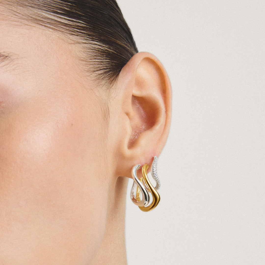 Hoop earrings wave-shaped | THOMAS SABO Australia