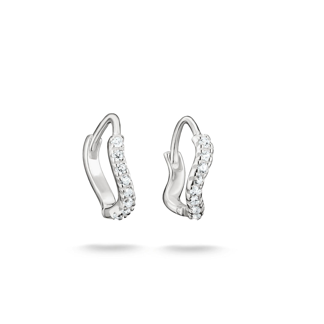 Hoop earrings with zirconia | Jewellery Boutique Australia