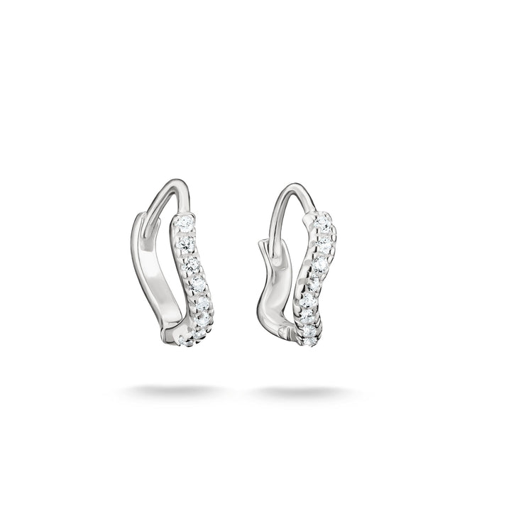 Hoop earrings with zirconia | Jewellery Boutique Australia