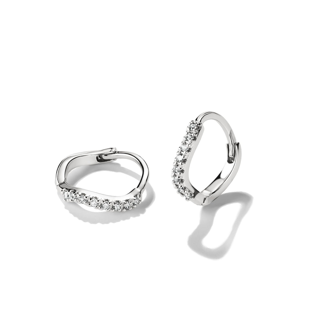 Hoop earrings with zirconia | Jewellery Boutique Australia