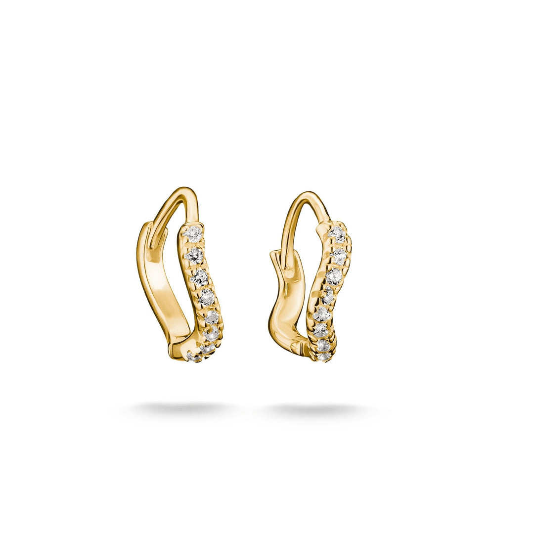 Hoop earrings with zirconia | Jewellery Boutique Australia
