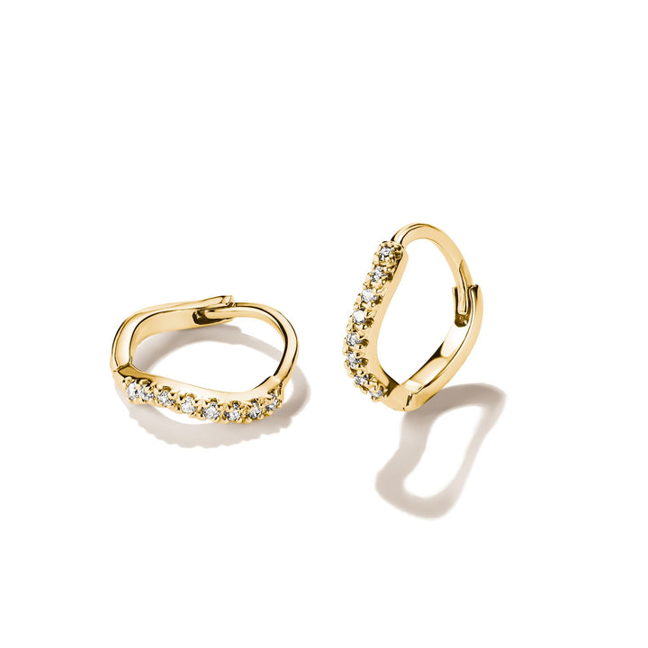 Hoop earrings with zirconia | Jewellery Boutique Australia