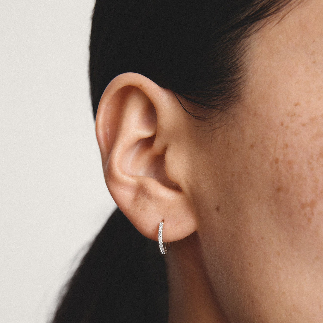 Hoop earrings with zirconia | Jewellery Boutique Australia