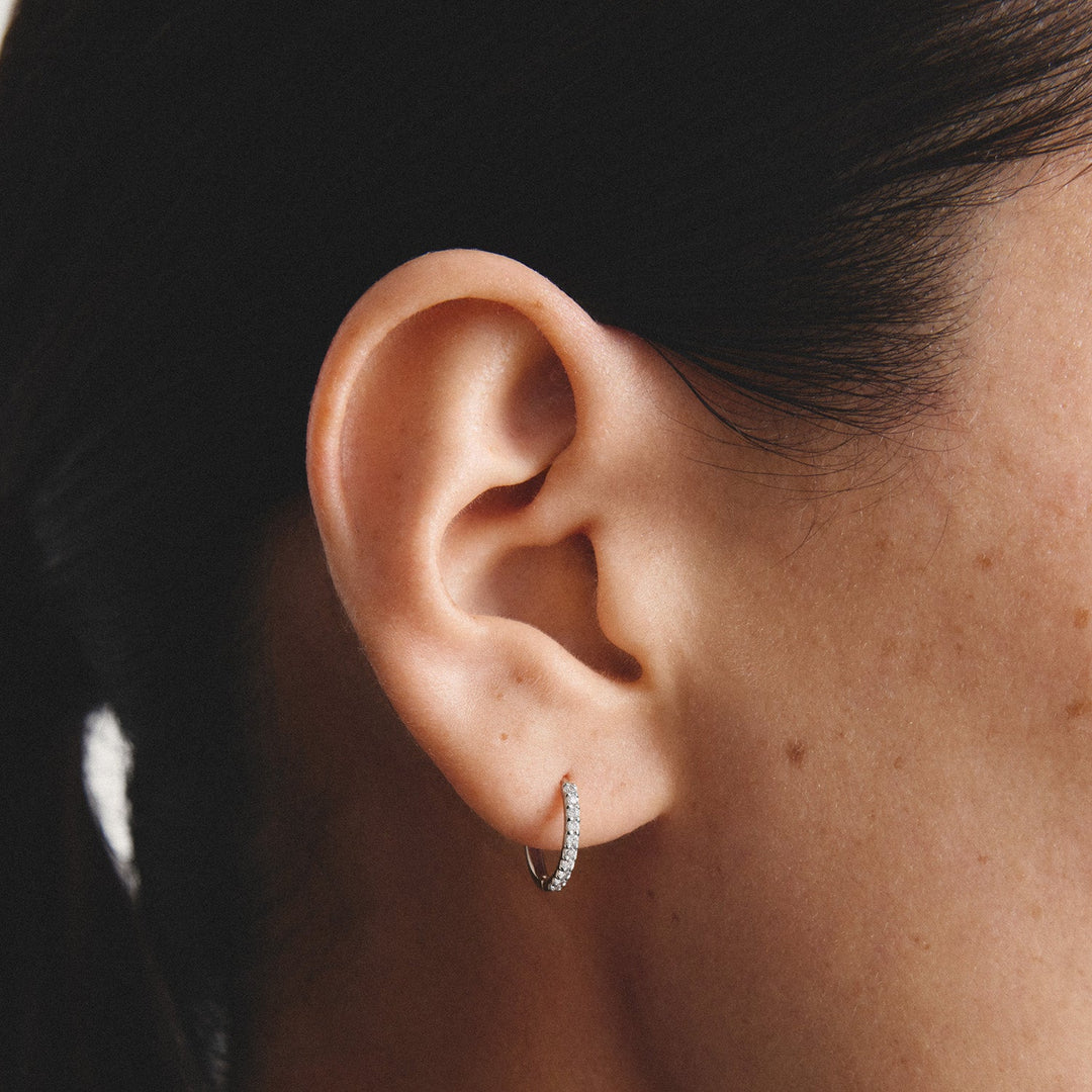 Hoop earrings with zirconia | Jewellery Boutique Australia