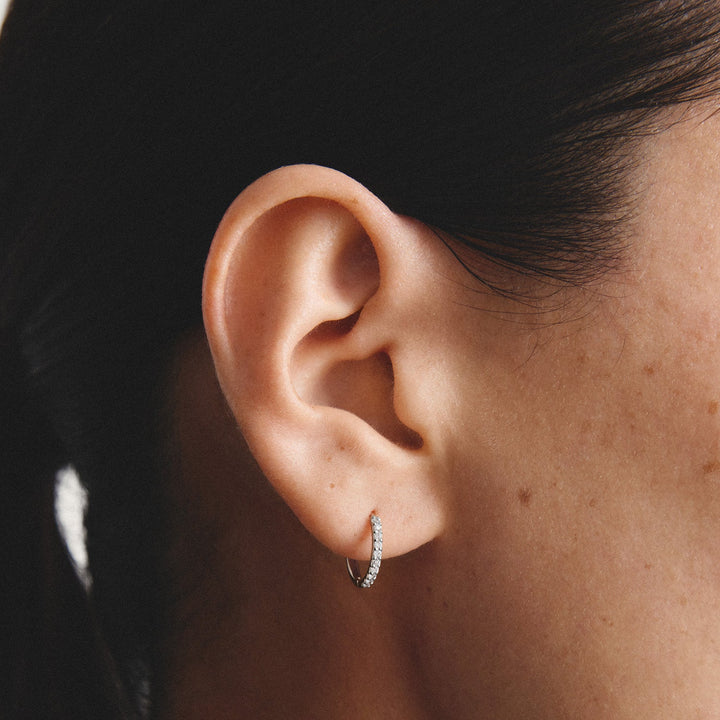 Hoop earrings with zirconia | Jewellery Boutique Australia