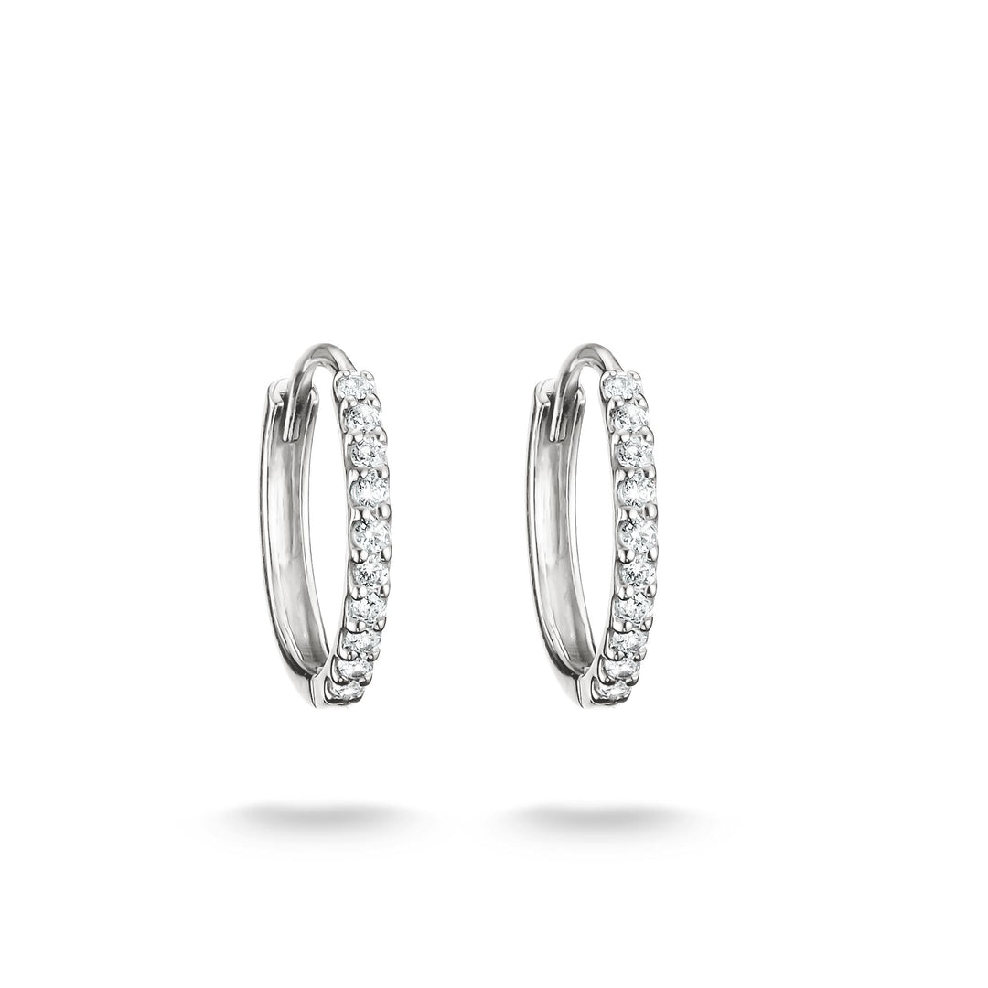 Hoop earrings with zirconia | Jewellery Boutique Australia