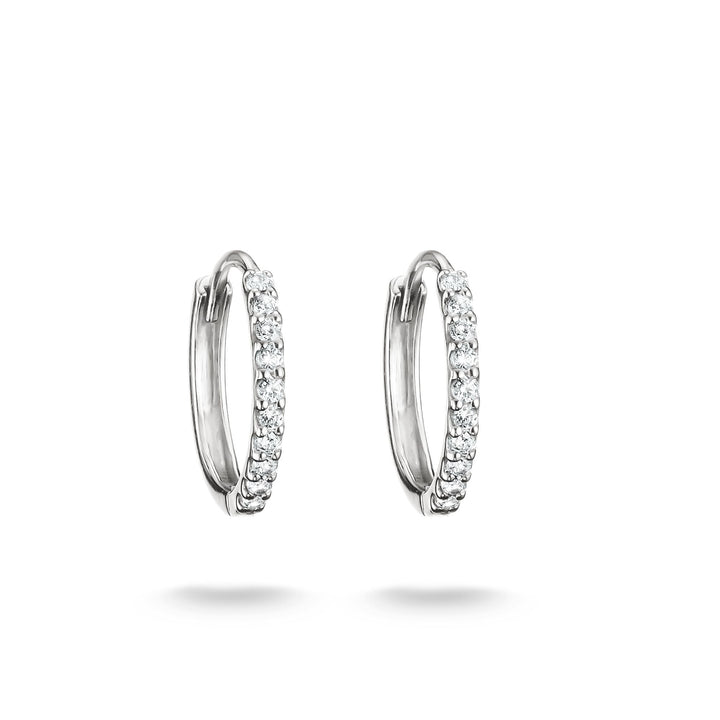 Hoop earrings with zirconia | Jewellery Boutique Australia
