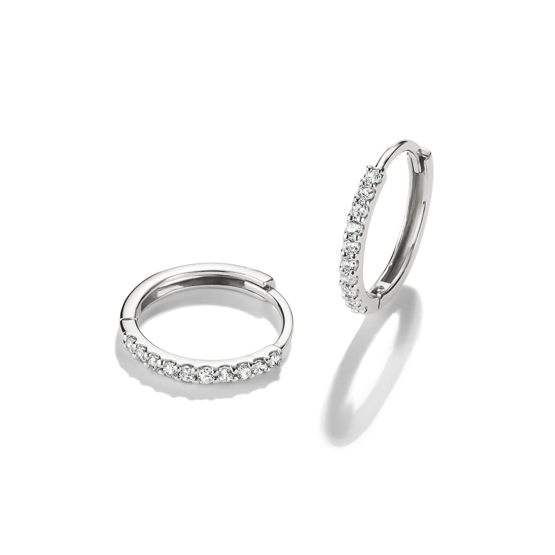 Hoop earrings with zirconia | Jewellery Boutique Australia