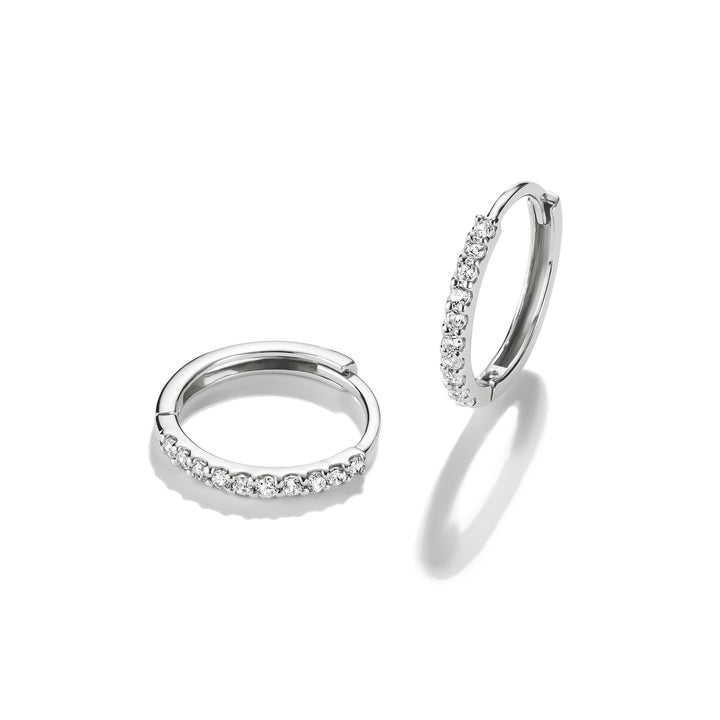 Hoop earrings with zirconia | Jewellery Boutique Australia