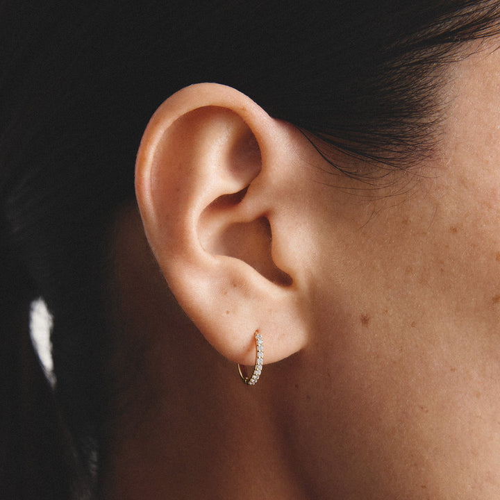 Hoop earrings with zirconia | Jewellery Boutique Australia