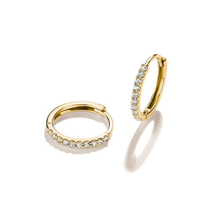 Hoop earrings with zirconia | Jewellery Boutique Australia