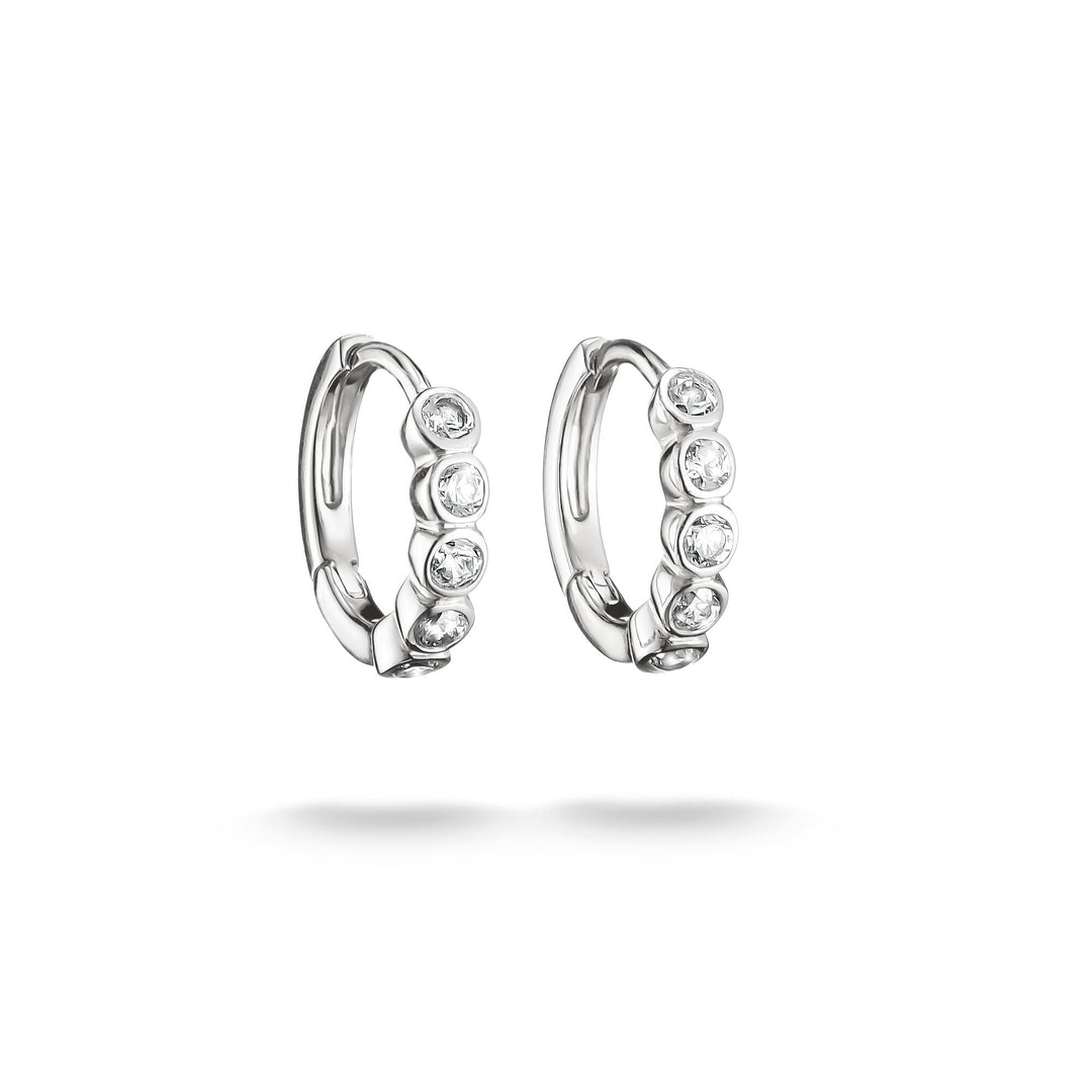 Hoop earrings with zirconia | Jewellery Boutique Australia
